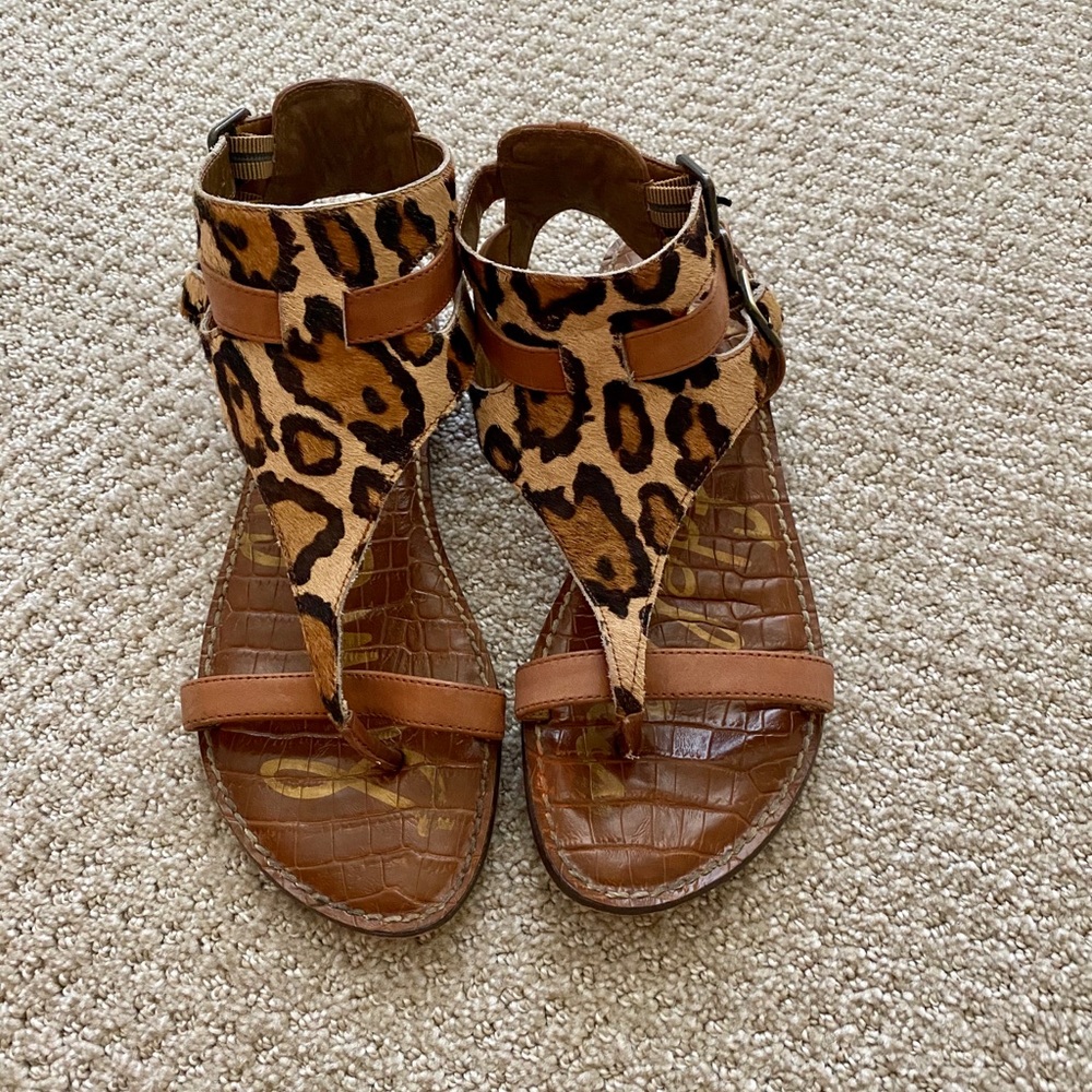 Sam Edelman leopard sandals